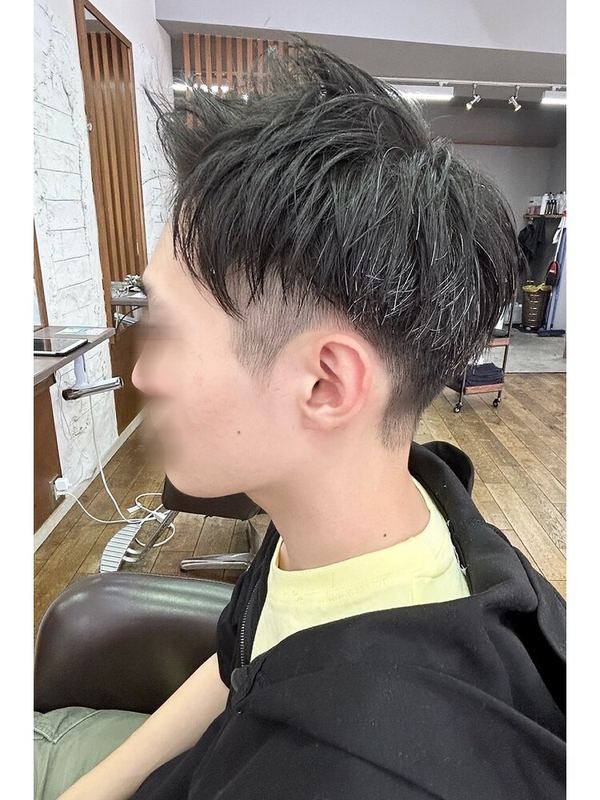 爽やかショートアップバング