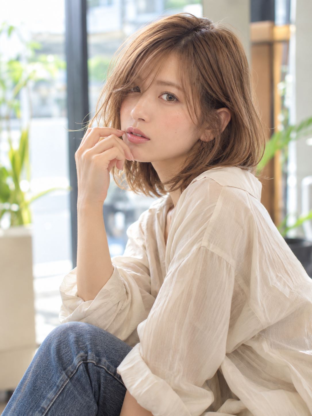 ナチュラルなボブスタイル
